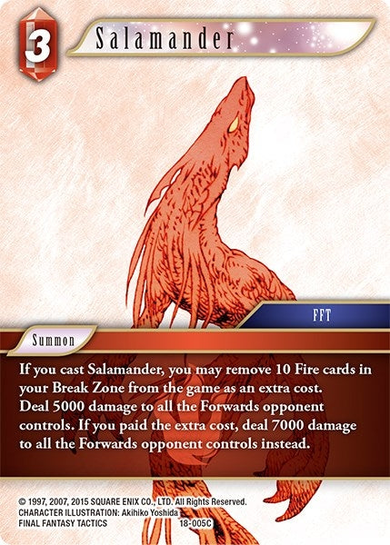 Salamander (18) [18] - Final Fantasy TCG Single