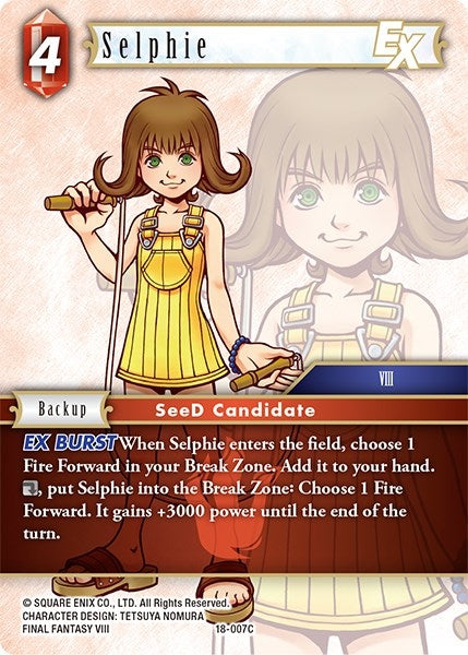 Selphie EX (18) [18] - Final Fantasy TCG Single