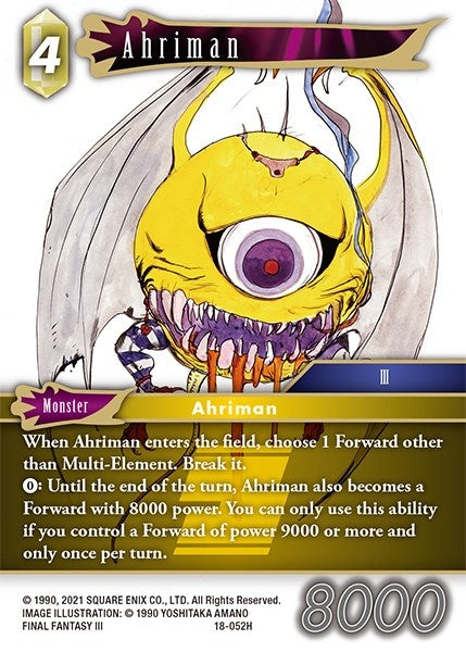 Ahriman (18) [18] - Final Fantasy TCG Single