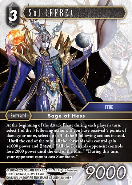 Sol (FFBE) (18) [18] - Final Fantasy TCG Single