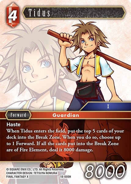 Tidus (18) [18] - Final Fantasy TCG Single