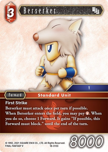 Berserker (18) [18] - Final Fantasy TCG Single