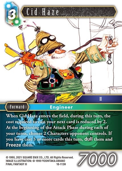 Cid Haze (18) [18] - Final Fantasy TCG Single