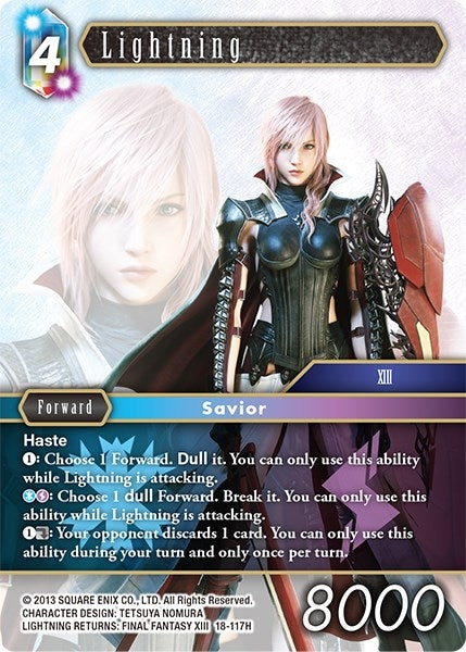 Lightning (Hero) (18) [18] - Final Fantasy TCG Single