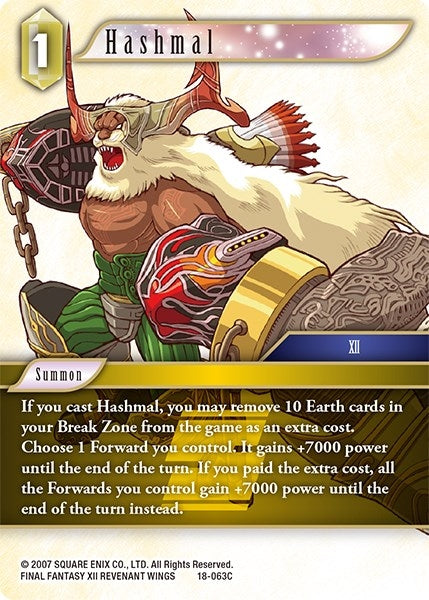 Hashmal (18) [18] - Final Fantasy TCG Single