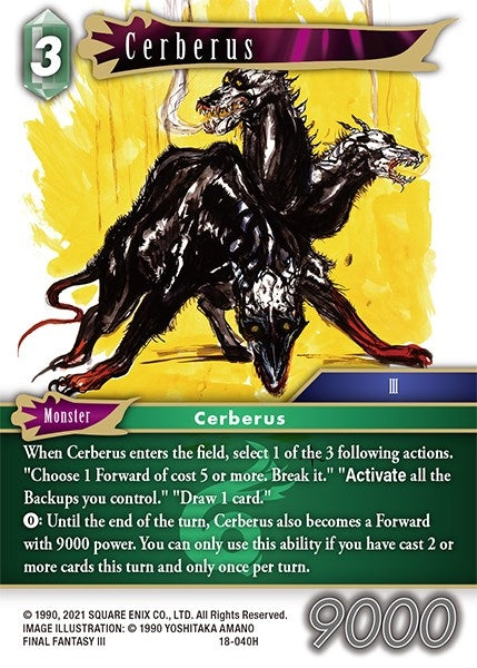 Cerberus (18) [18] - Final Fantasy TCG Single