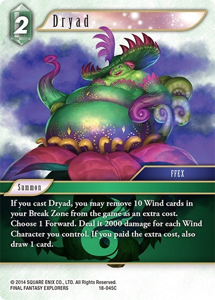 Dryad (18) [18] - Final Fantasy TCG Single