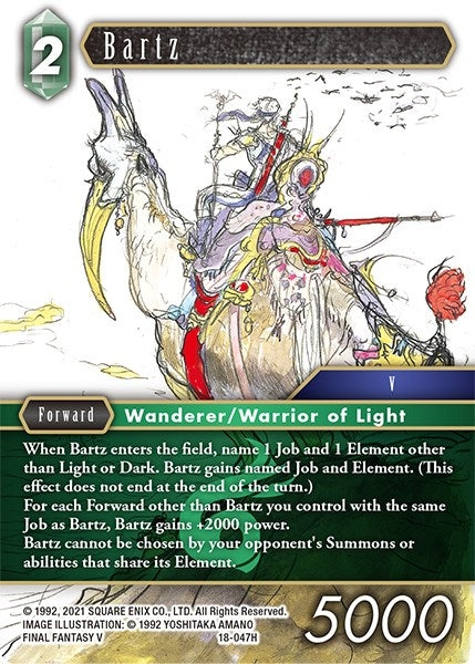 Bartz (18) [18] - Final Fantasy TCG Single