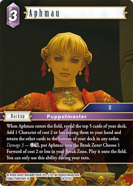 Aphmau (18) [18] - Final Fantasy TCG Single