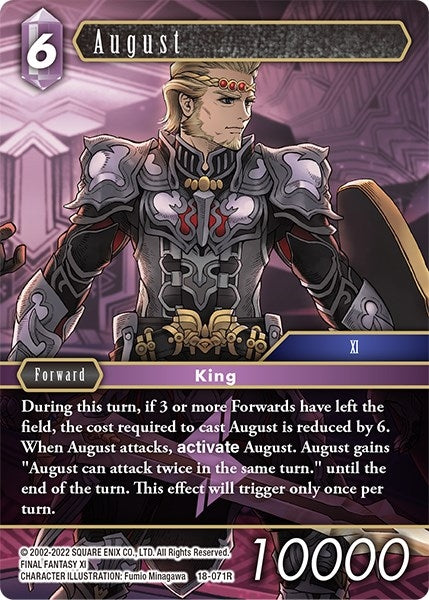August (18) [18] - Final Fantasy TCG Single