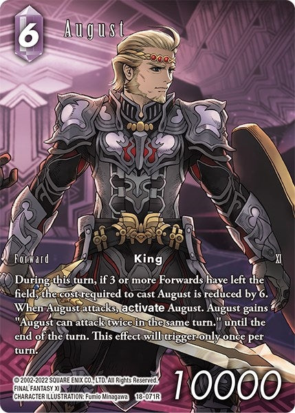 August (Full Art) (18) [18] - Final Fantasy TCG Single