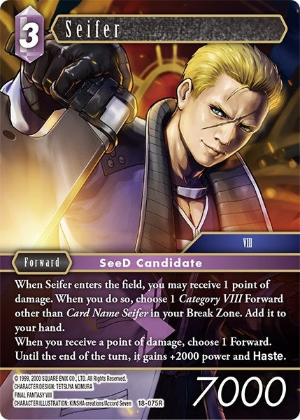 Seifer (18) [18] - Final Fantasy TCG Single