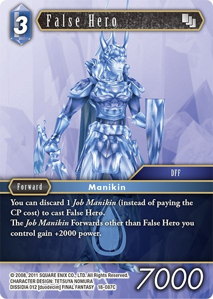 False Hero (18) [18] - Final Fantasy TCG Single