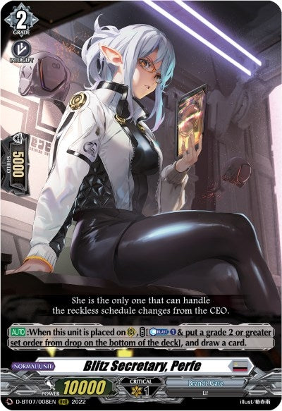 Blitz Secretary Perfe (7008) [D-BT07] - Cardfight Vanguard Single