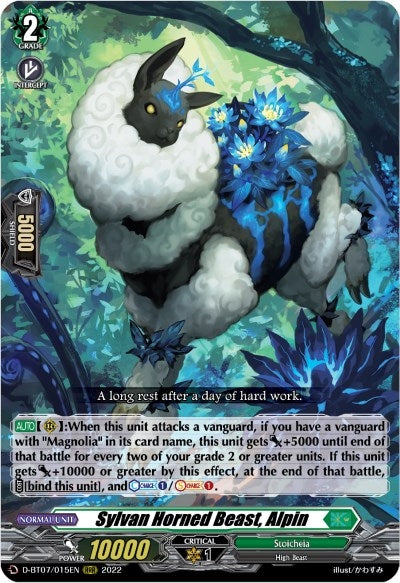 Sylvan Horned Beast Alpin (7015) [D-BT07] - Cardfight Vanguard Single