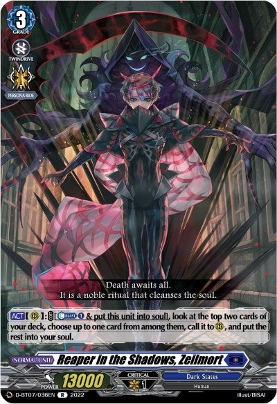 Reaper in the Shadows Zeilmort (7036) [D-BT07] - Cardfight Vanguard Single