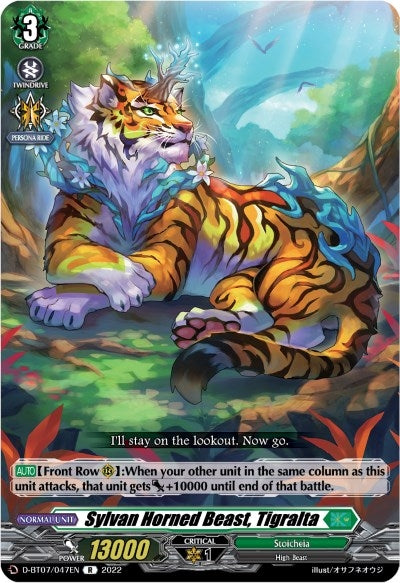 Sylvan Horned Beast Tigralta (7047) [D-BT07] - Cardfight Vanguard Single