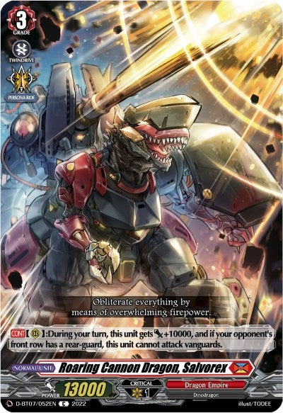 Roaring Cannon Dragon Salvorex (7052) [D-BT07] - Cardfight Vanguard Single