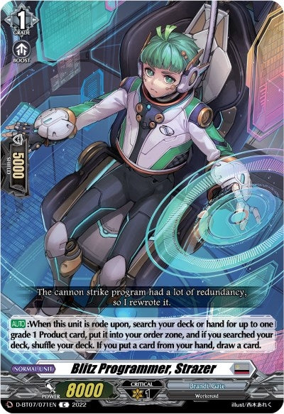 Blitz Programmer Strazer (7071) [D-BT07] - Cardfight Vanguard Single