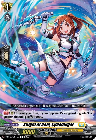 Knight of Gale Cyneblugar (7081) [D-BT07] - Cardfight Vanguard Single