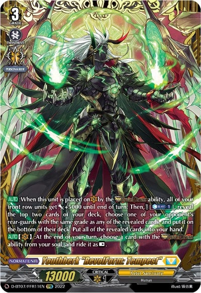 Youthberk ’RevolForm: Tempest’ (FFR) (711) [D-BT07] - Cardfight Vanguard Single