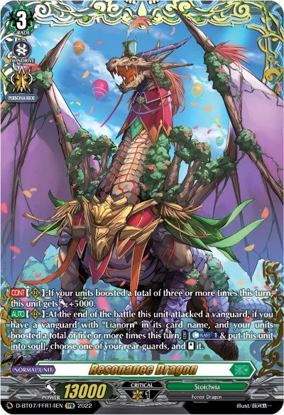 Resonance Dragon (FFR) (714) [D-BT07] - Cardfight Vanguard Single
