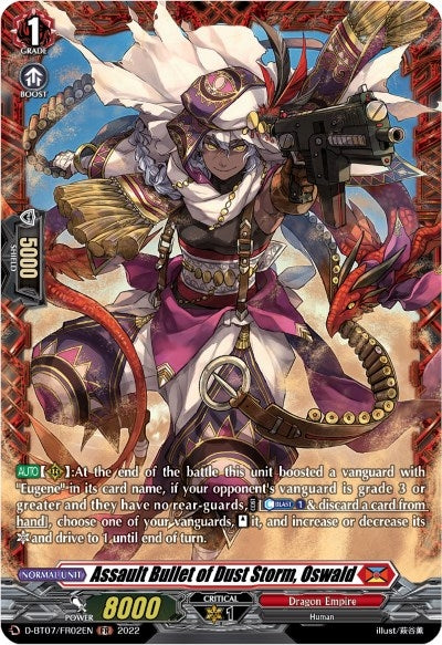 Assault Bullet of Dust Storm Oswald (FR) (702) [D-BT07] - Cardfight Vanguard Single