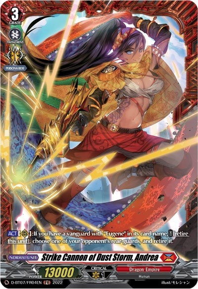 Strike Cannon of Dust Storm Andrea (FR) (704) [D-BT07] - Cardfight Vanguard Single