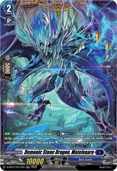 Demonic Stone Dragon Matelvaara (FR) (714) [D-BT07] - Cardfight Vanguard Single