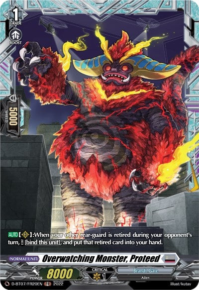 Overwatching Monster Proteed (FR) (720) [D-BT07] - Cardfight Vanguard Single