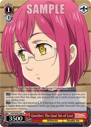 Gowther: The Goat Sin of Lust (5068) [SDS] - Weiss Schwarz Single