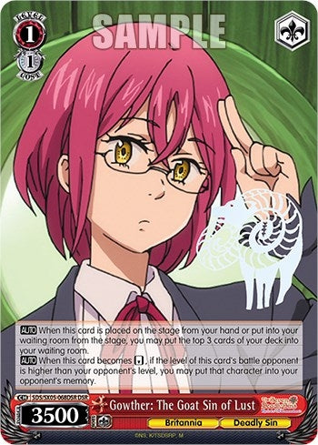 Gowther: The Goat Sin of Lust (DSR) (5068) [SDS] - Weiss Schwarz Single