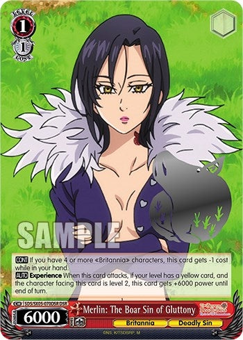 Merlin: The Boar Sin of Gluttony (DSR) (5070) [SDS] - Weiss Schwarz Single