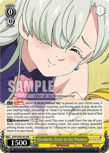 Elizabeth: Trust in the Promise (5001) [SDS] - Weiss Schwarz Single