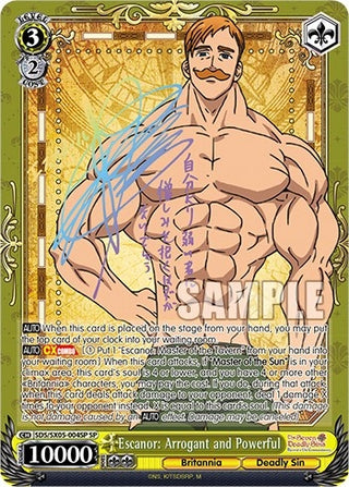 Escanor: Arrogant and Powerful (SP) (5004) [SDS] - Weiss Schwarz Single