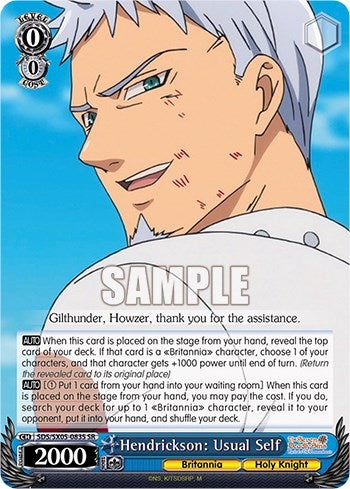 Hendrickson: Usual Self (SR) (5083) [SDS] - Weiss Schwarz Single