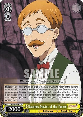 Escanor: Master of the Tavern (5007) [SDS] - Weiss Schwarz Single