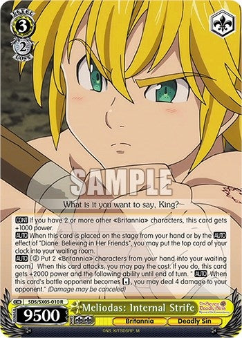 Meliodas: Internal Strife (5010) [SDS] - Weiss Schwarz Single