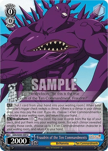 Fraudrin of the Ten Commandments (5089) [SDS] - Weiss Schwarz Single