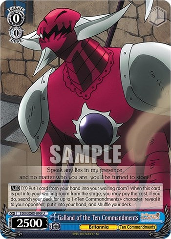 Galland of the Ten Commandments (5090) [SDS] - Weiss Schwarz Single