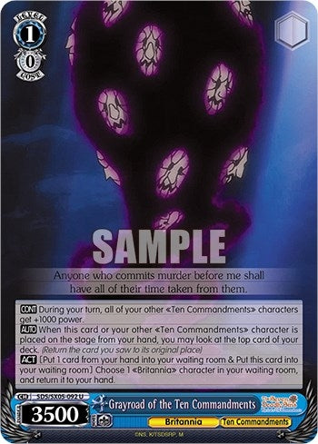 Grayroad of the Ten Commandments (5092) [SDS] - Weiss Schwarz Single