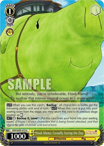 Hawk Mama: Casually Saving the Day (5013) [SDS] - Weiss Schwarz Single