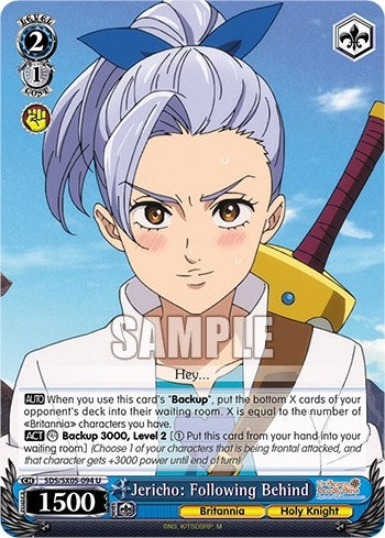 Jericho: Following Behind (5094) [SDS] - Weiss Schwarz Single