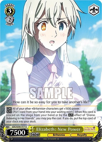 Elizabeth: New Power (5017) [SDS] - Weiss Schwarz Single
