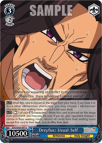 Dreyfus: Usual Self (5097) [SDS] - Weiss Schwarz Single