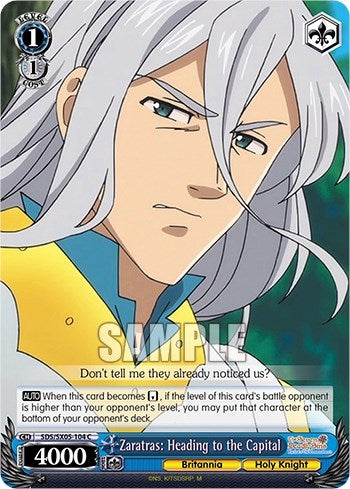 Zaratras: Heading to the Capital (5104) [SDS] - Weiss Schwarz Single