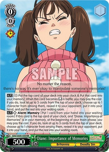 Diane: Importance of Memories (5030) [SDS] - Weiss Schwarz Single