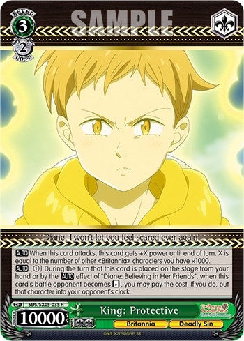 King: Protective (5035) [SDS] - Weiss Schwarz Single