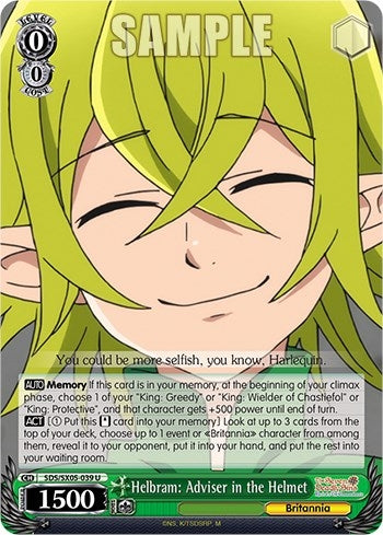 Helbram: Adviser in the Helmet (5039) [SDS] - Weiss Schwarz Single