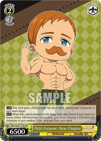 Petit Escanor: New Chapter (Foil) (5113) [SDS] - Weiss Schwarz Single
